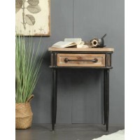 Amazon Home Furniture Metal Wooden Modern Bed Side Table