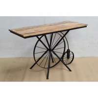 Industrial Vintage Style Crank Tables Cycle Design For Adjustable height Dining Table